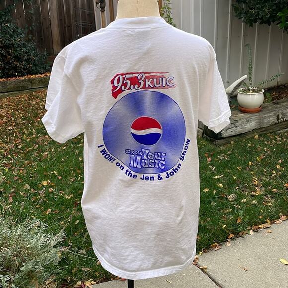 KUIC 95.3 Pepsi Contemporary Radio Station Vacaville California T-shirt Tee Med - Picture 5 of 9